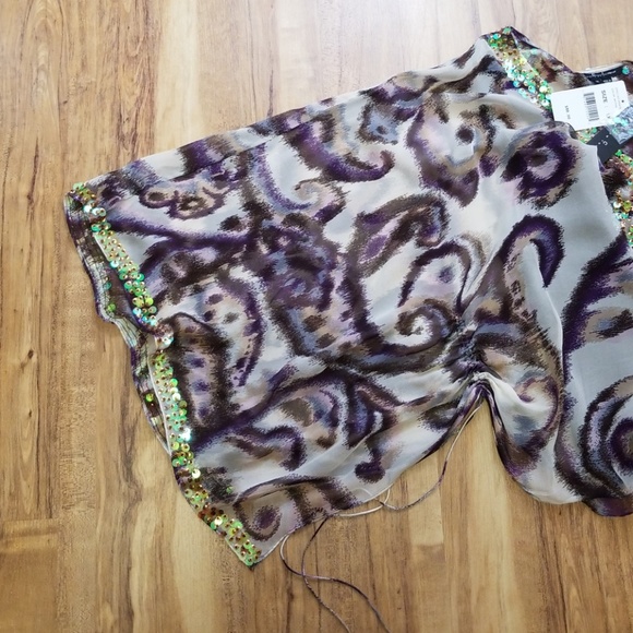 SOLD-ECI New York Woman Blouse w/ Dolman Sleeves - Picture 5 of 6